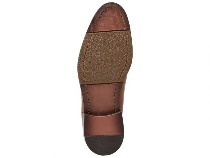 Exton - Premium Leather Dark Tan Chelsea Boots