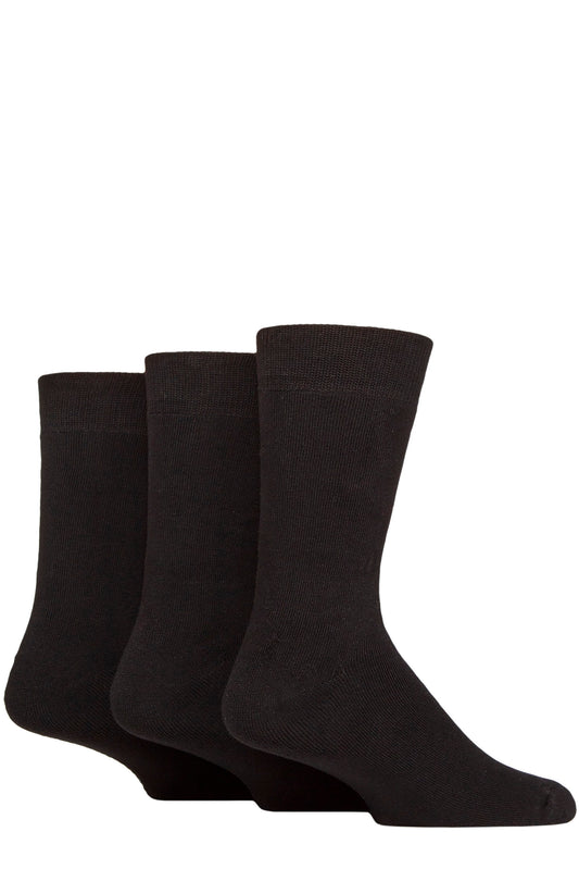 Glenmuir 1891 Bamboo Leisure Socks, Black.