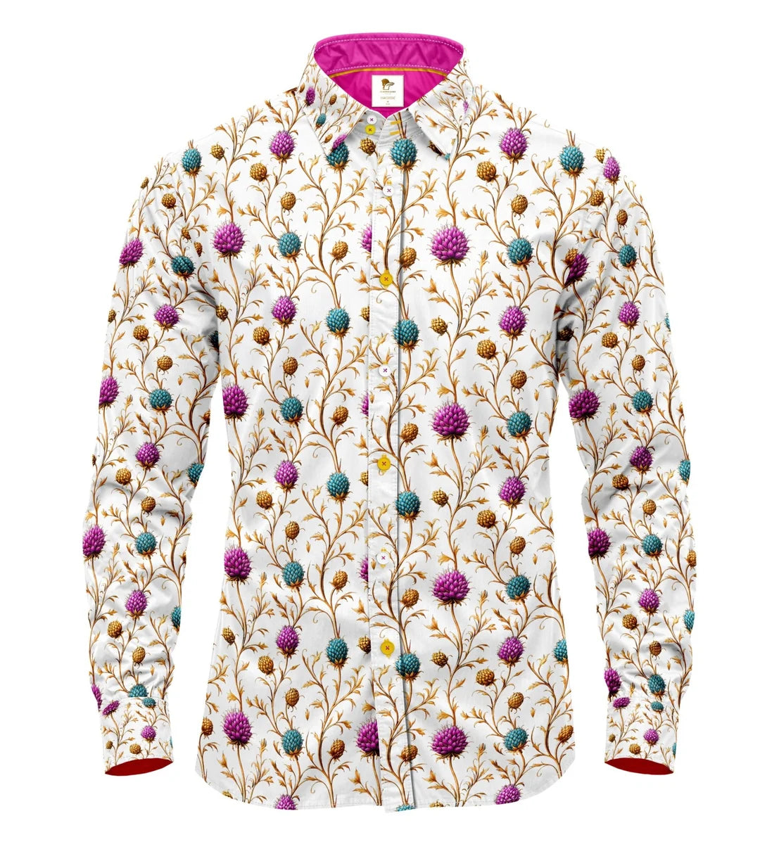 Highland Thistles White/Purple Shirt
