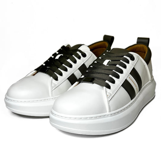 Eco-Wembley Man White/Grey Trainer