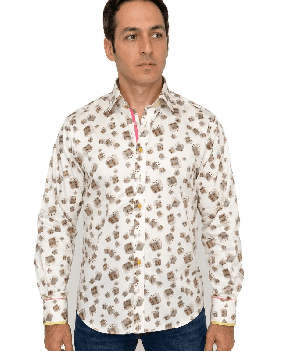 Lucky Dice White/Gold Shirt