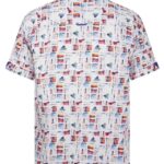 Men's Screen Shot White Short Sleeve Shirt