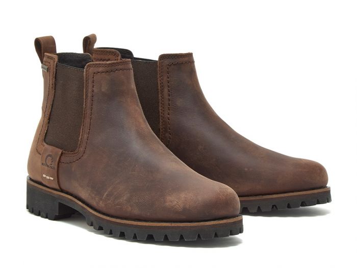 Southill II - Premium Leather Chocolate Brown Waterproof Chelsea Boots