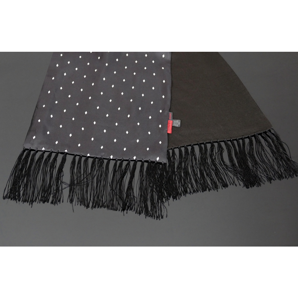 Jeffery West The Jewel Black Silk Scarf