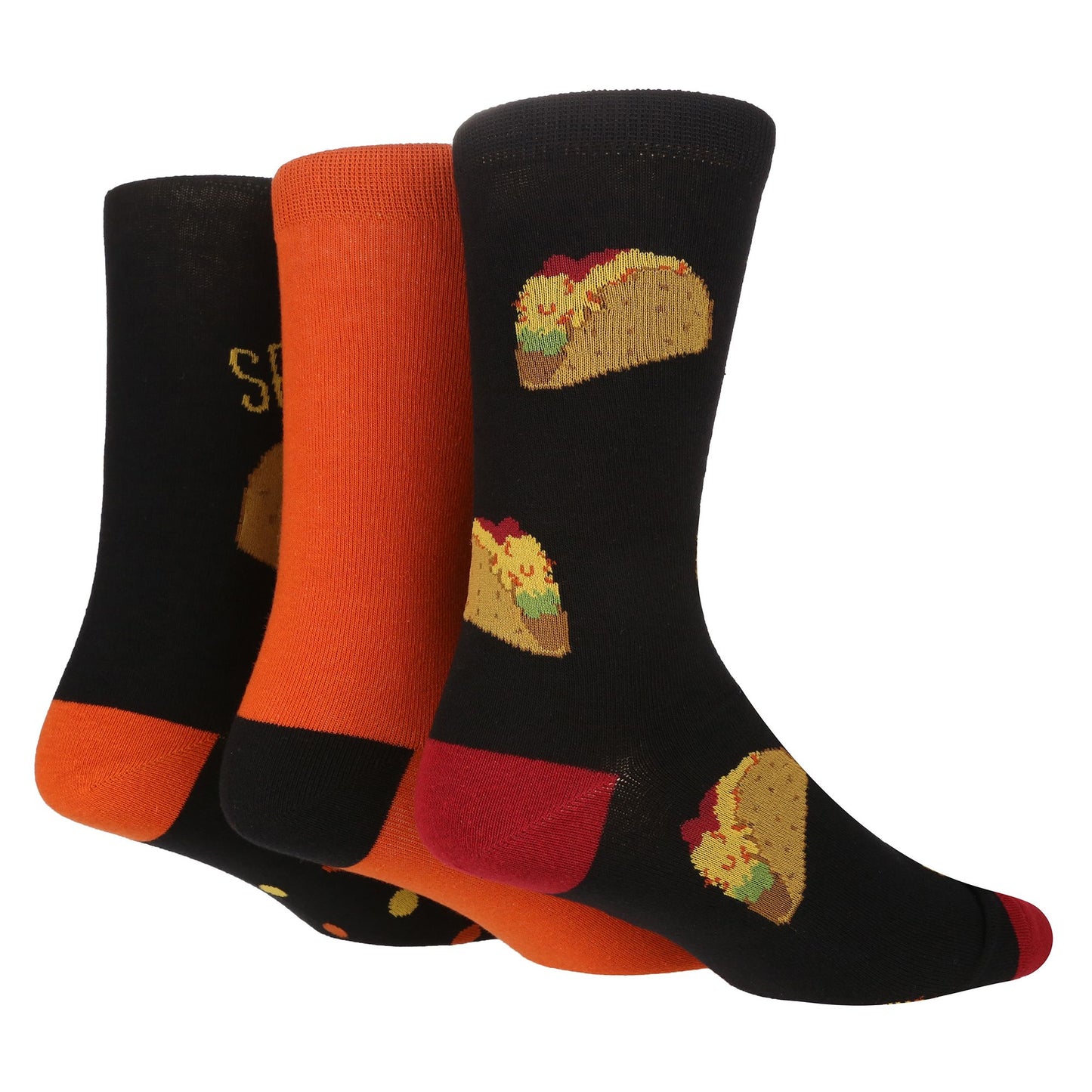 Men's Wild Feet Socks size 7-11 3 Pack Taco