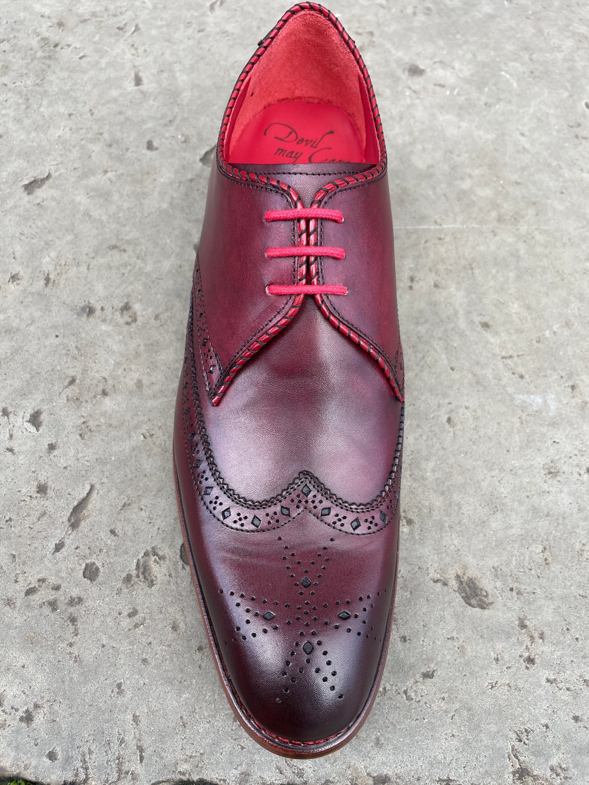 Leather Shoes Jeffery West Purple Shoes Brogue Shoes Jeffery West