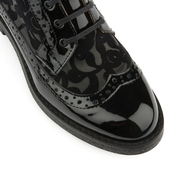 Embassy London Hatter Black Floral Ankle Boot. Only sizes 4 and 6 left.