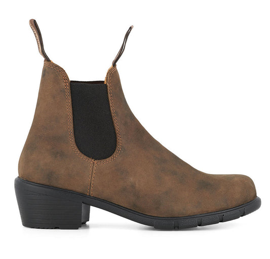Blundstone 1677 Rustic Brown Leather High Top Heeled Chelsea Boot