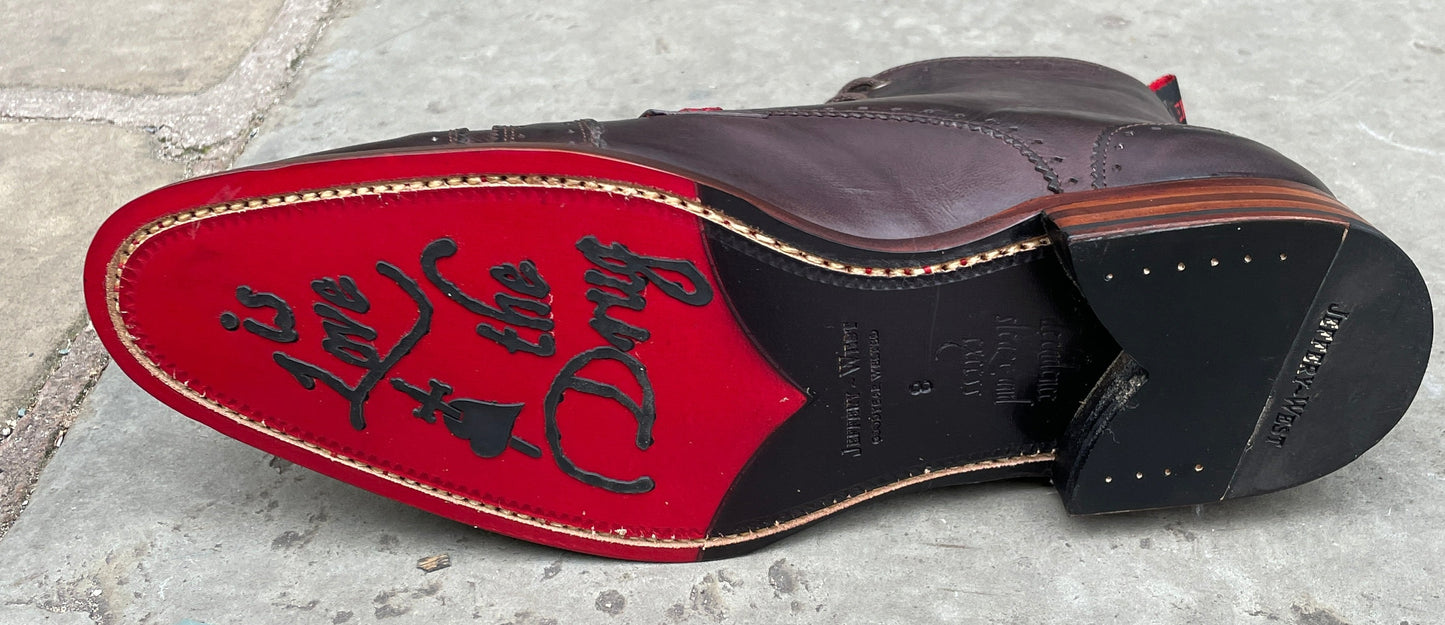 Jeffery West Warney 'Page' Rustik Dark Brown Boot