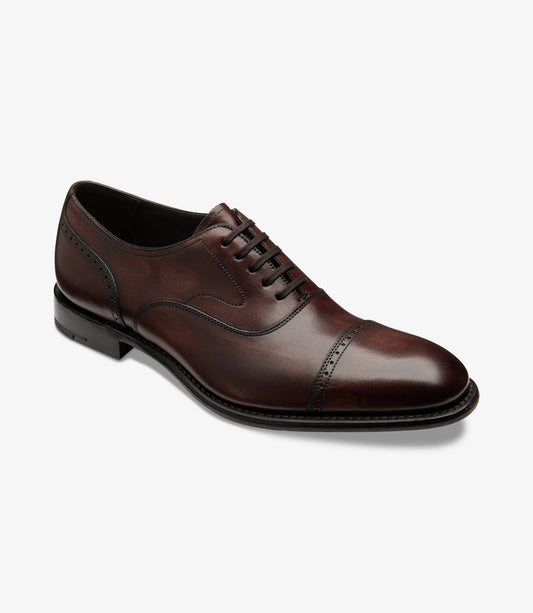 Loake Hughes Design Shoe Cap Burgundy