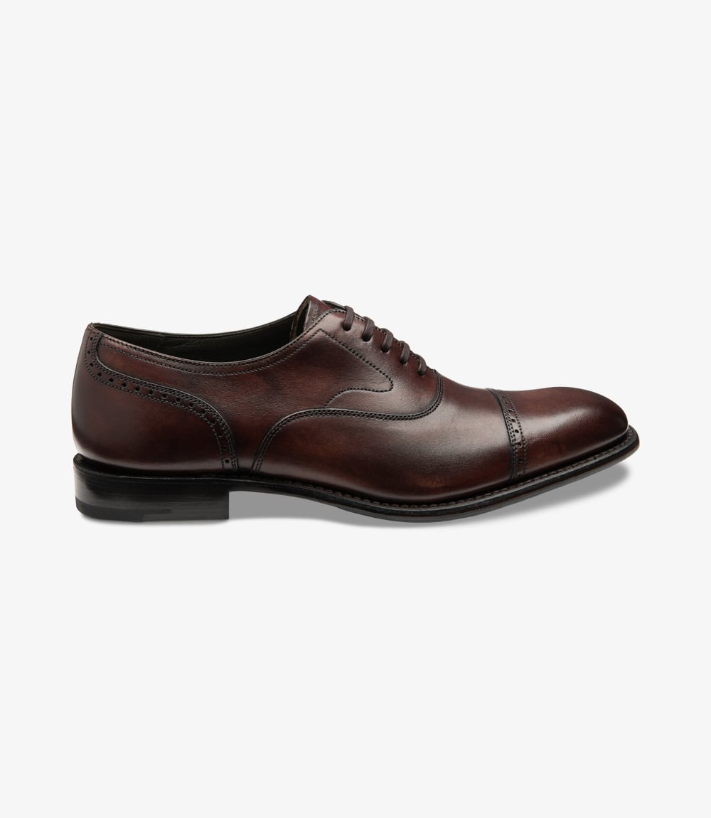 Loake Hughes Design Shoe Cap Burgundy