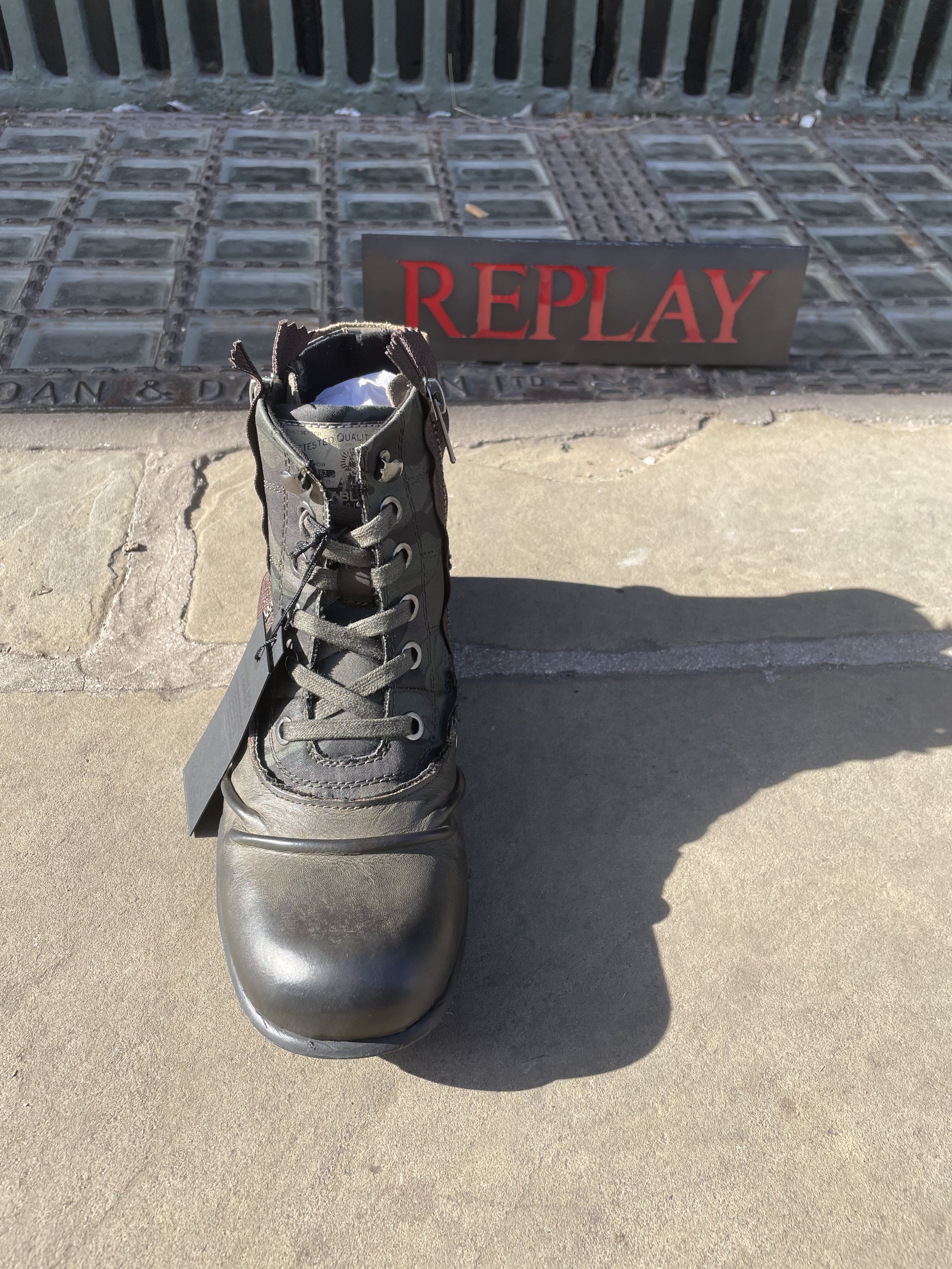 Replay Clutch Black Green Camo Boot – Prégo