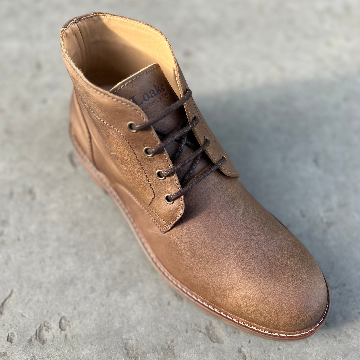 Loake Lifestyle "Gilbert" Brown Oiled Nubuck Chukka Boot