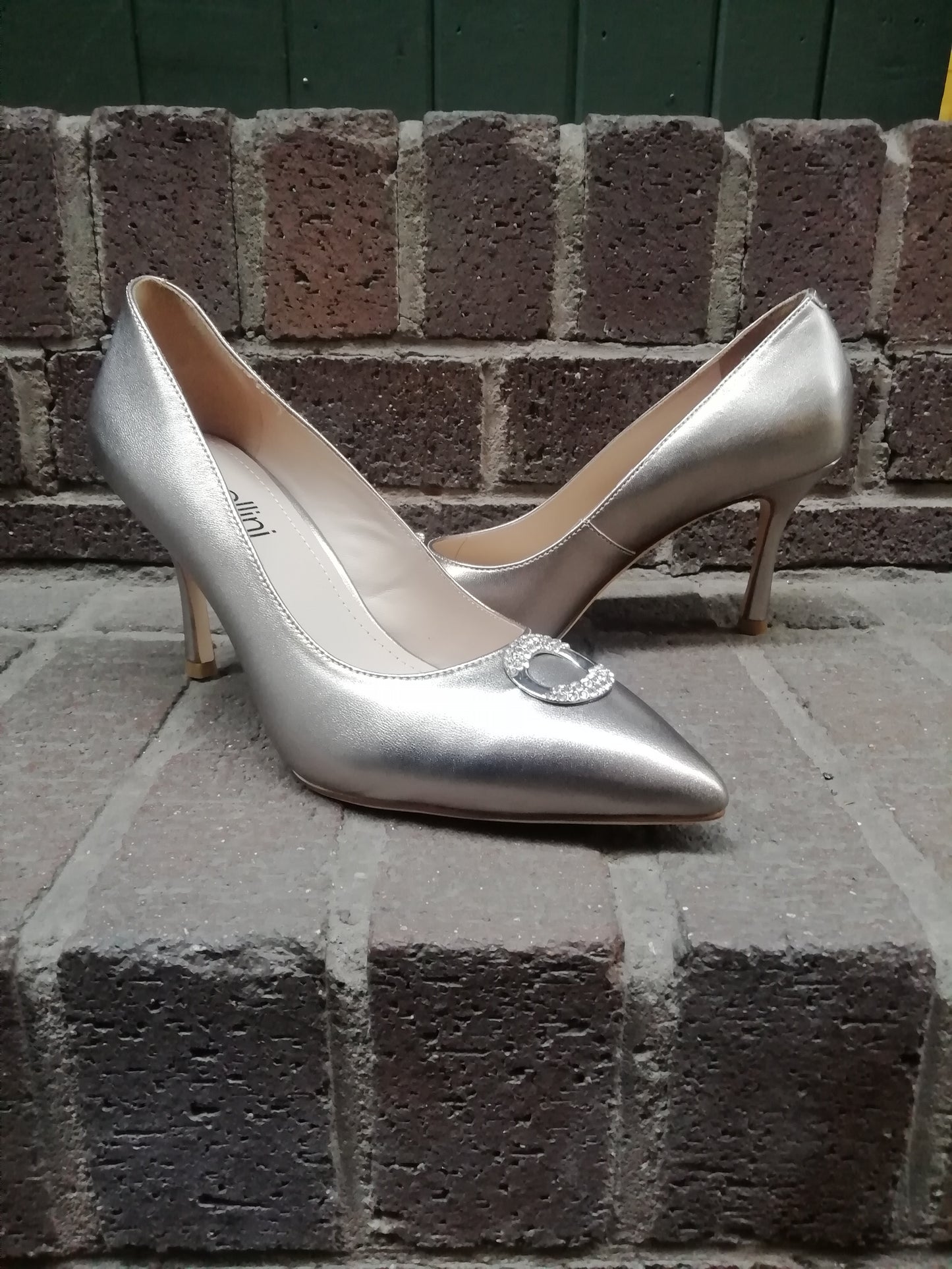 Capollini Judi Platinum court shoe.