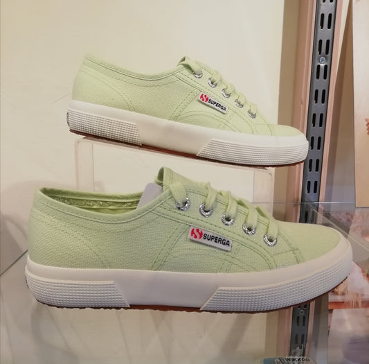 Superga Cotu Classic Green Primrose Canvas. Only size 7 left.