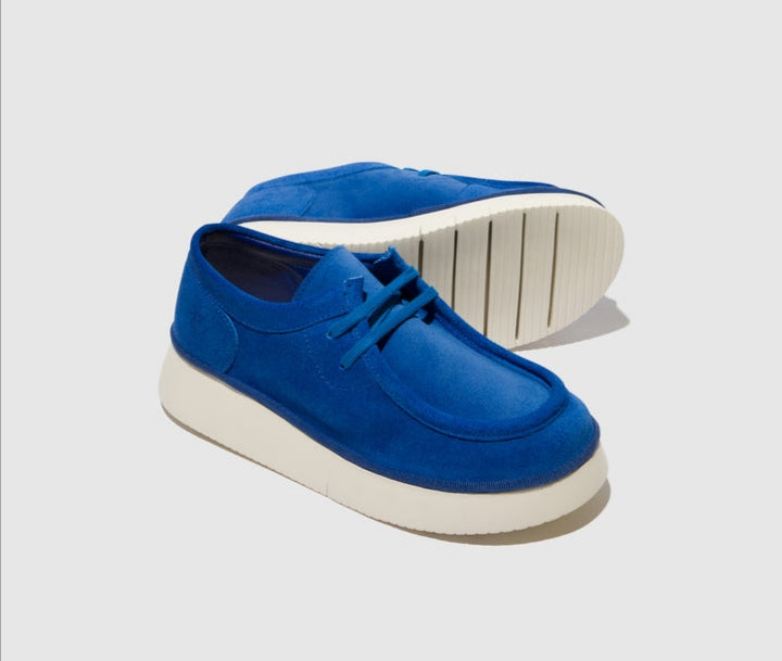 Fly London Ceza437Fly Denim Blue Suede Lace Up shoe. Only size 4 left.