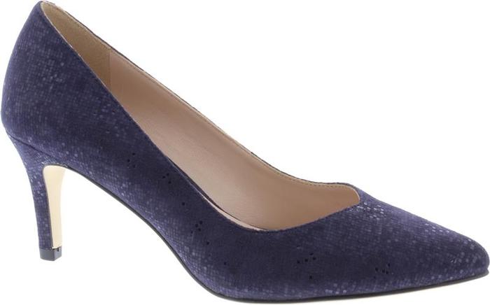 Capollini Izzy Navy Suede court shoe. Only size 9 left