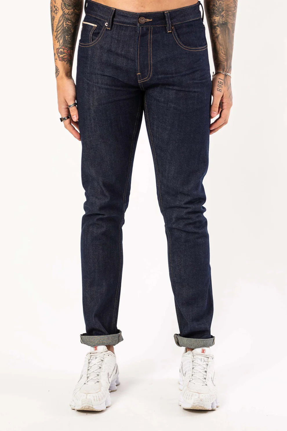 DML "Klondike" Slim Selvedge Jeans in Dark Wash