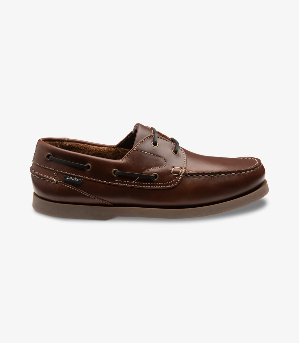 Loake Lymington Boat Shoe Brown Waxy