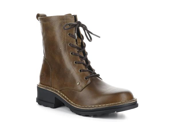 Fly London Thor Camel Leather Lace up Boot. Only sizes 3 and 4 left.