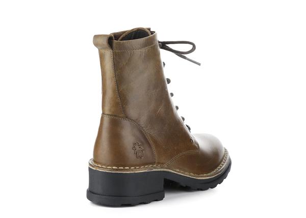Fly London Thor Camel Leather Lace up Boot. Only sizes 3 and 4 left.