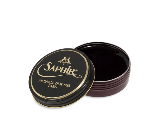 Saphir MDO Pate de Luxe Shoe Polish Wax - Burgundy