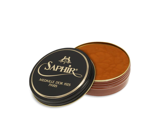 Saphir MDO Pate de Luxe Shoe Polish Wax - Light Brown