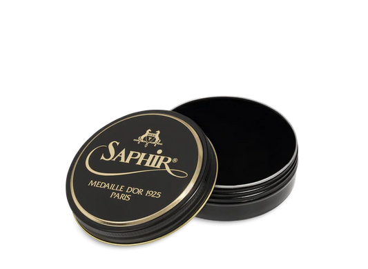 Saphir MDO Pate de Luxe Shoe Polish Wax - Black