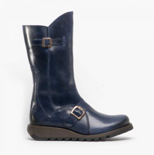 Fly London Mes Rug Blue Boot. Only size 7 left.