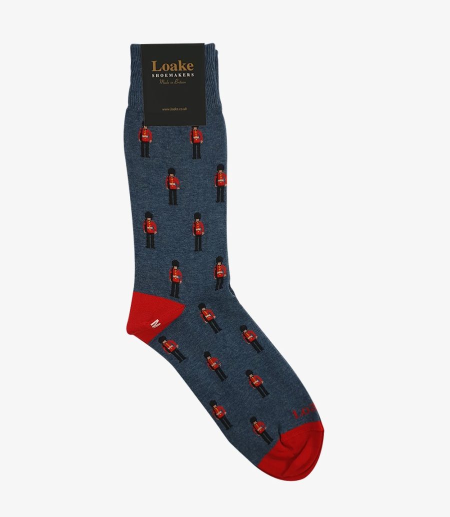 Loake Socks Guard Blue