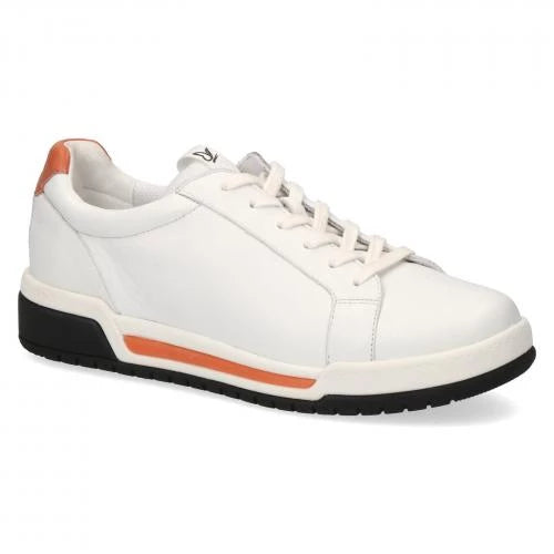 Caprice White with Orange sporty Lace up wedge trainer. Only sizes 4 and 7.5 left.