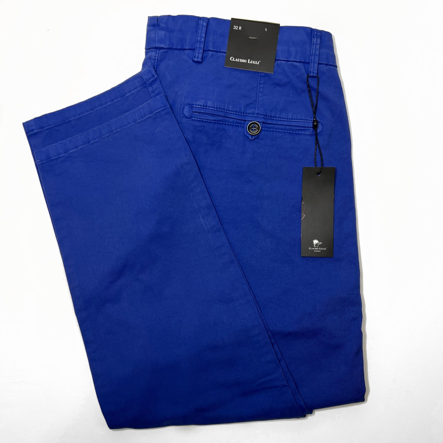 Claudio Lugli Men's Royal Blue Cotton Chino - CL5020