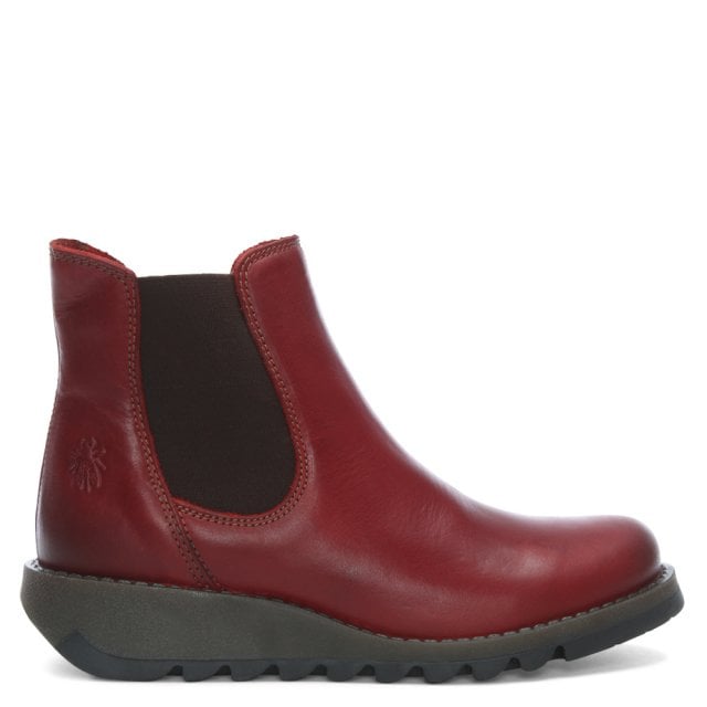 Fly London Salv Rug Red Chelsea Boot.