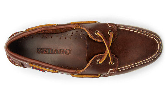 Sebago Jaqueline Waxed Brown Deck Shoes