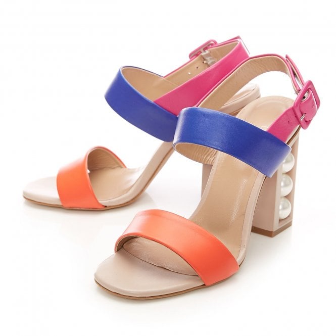 Moda in Pelle Multicoloured sandal, only size 8 left.