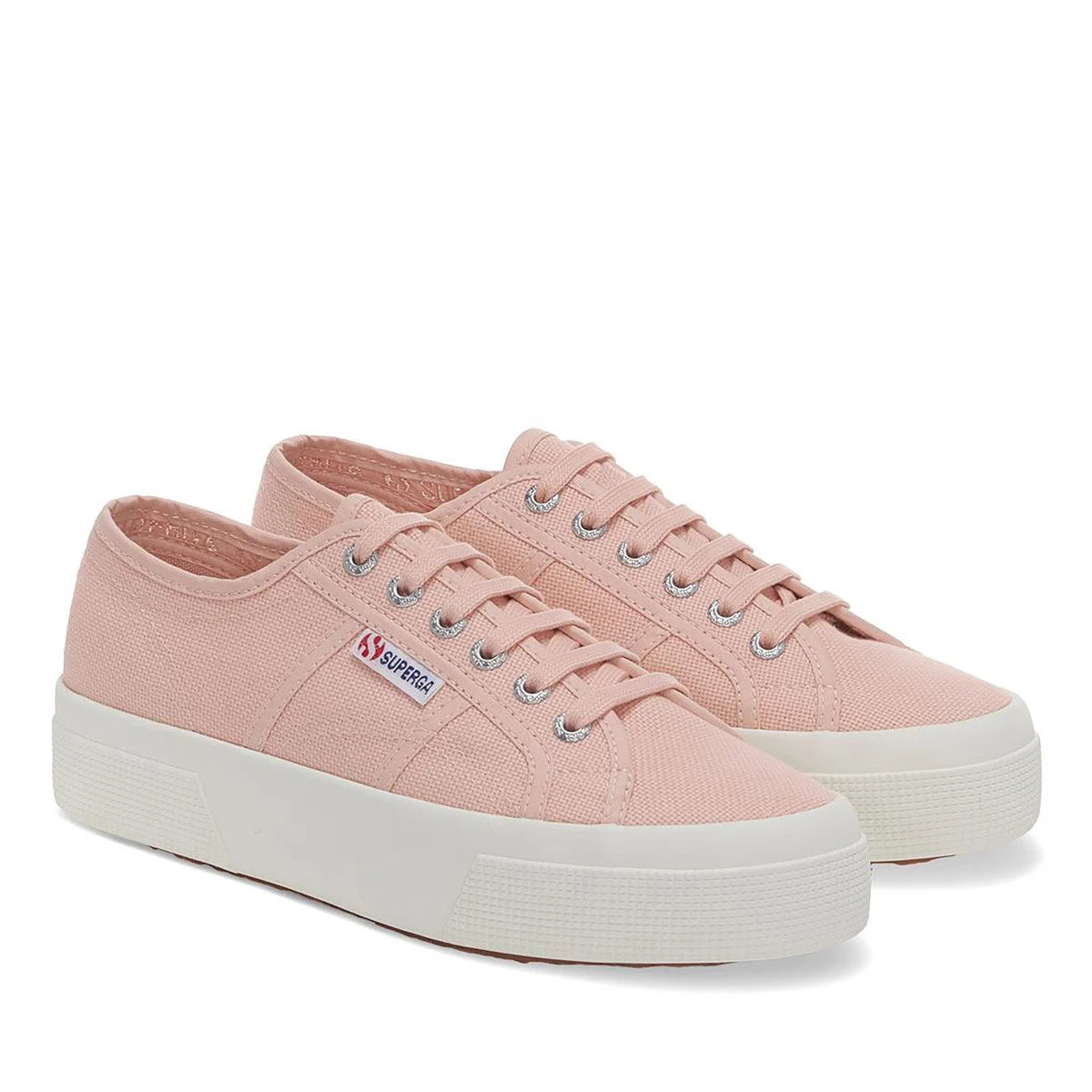 Superga Cotu Pink Blush Platform 2740 Canvas Trainer