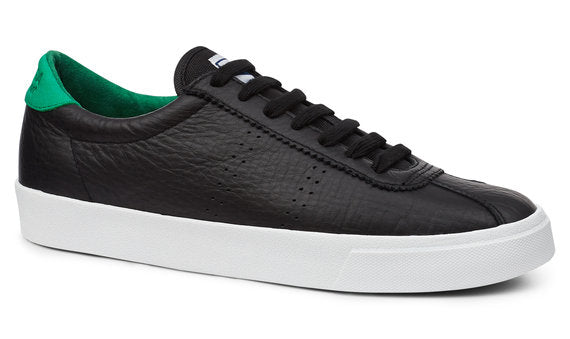 2843 SUPERGA SPORT CLUB S BLACK GREEN Comfleau
