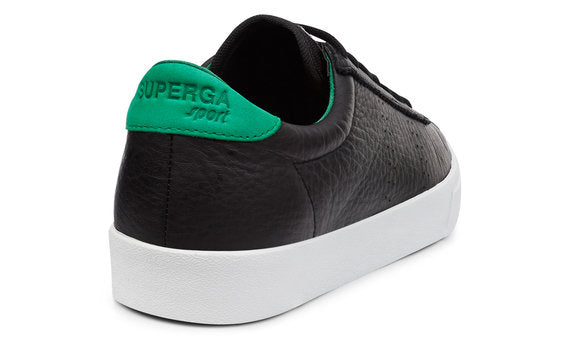 2843 SUPERGA SPORT CLUB S BLACK GREEN Comfleau