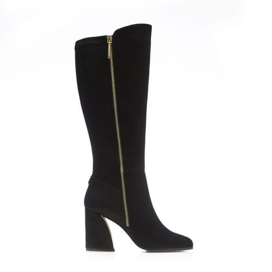 Moda In Pelle Tigerlily Black Long Heeled Boot. Only size 5 left