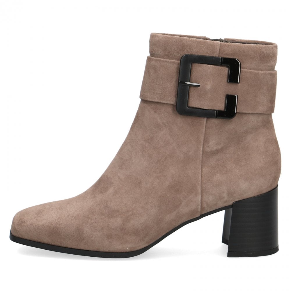 Caprice Stone Suede Heel Ankle Boot Only 5, 6 and 6.5 left